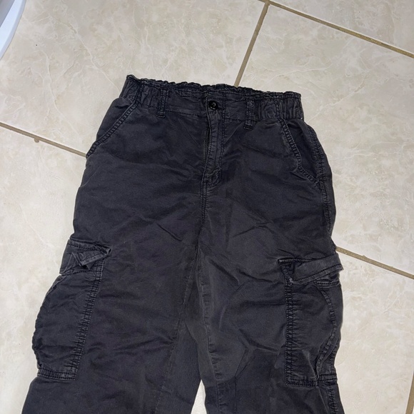 252. American Eagle Black Jogger Pants Size 0 - Picture 3 of 4